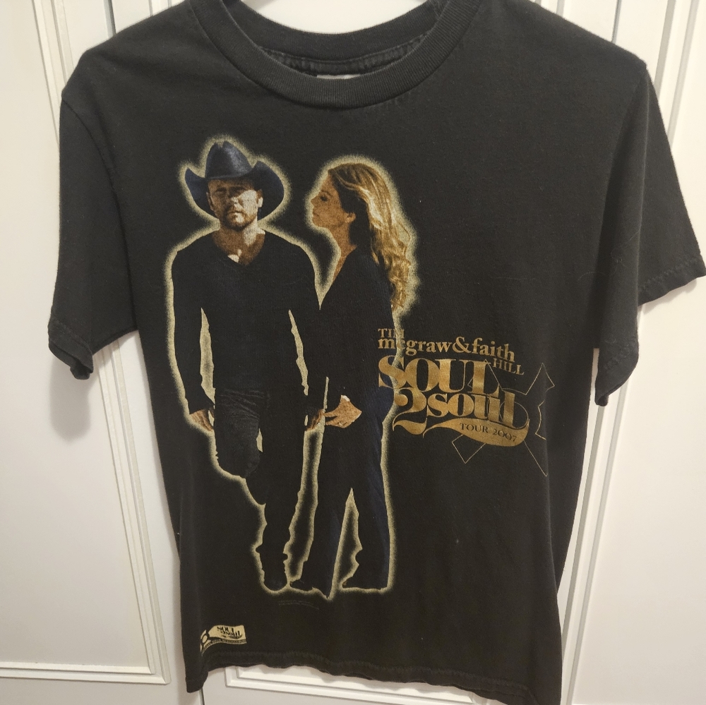 Tim McGraw and Faith Hill 2007 Concert T-shirt, Vintage Y2K